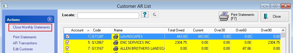 ARCloseMonthlyStatements