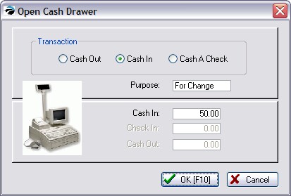 OpenCashDrawer