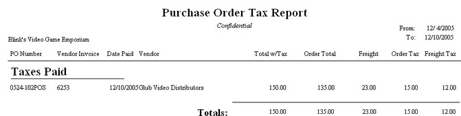 PurchaseOrderTaxReportDETAIL