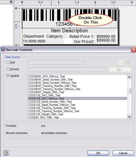 BarcodeLabelformattingbarcode