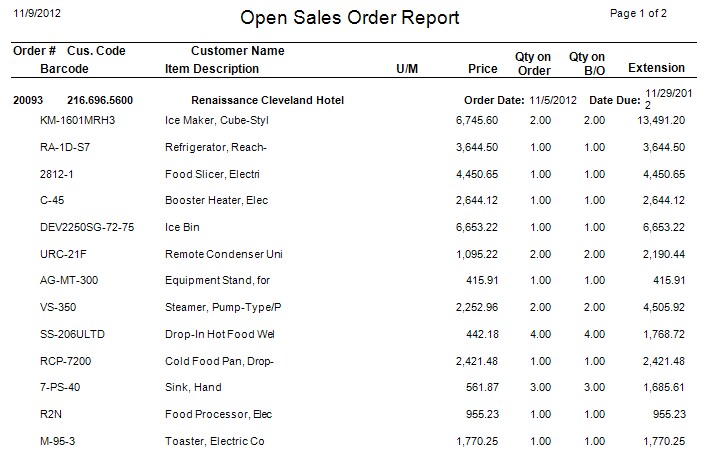 5StrRpt-OpenSalesOrders