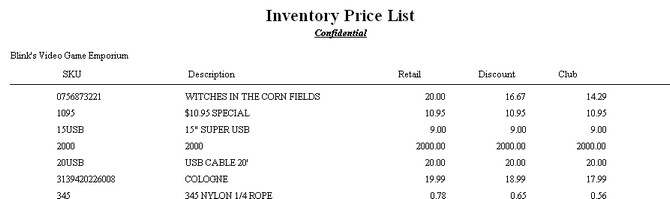 InventoryPriceList