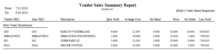 RC-VendorSalesSummaryReport