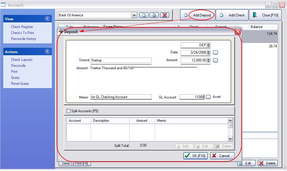 CheckbookAddDeposit