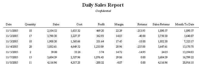 DailySalesReport