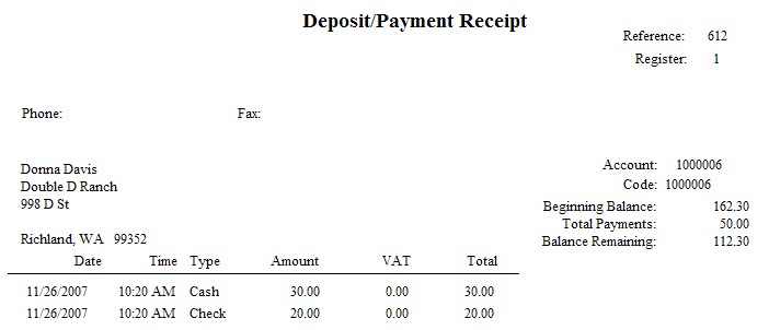 DepositReceipt