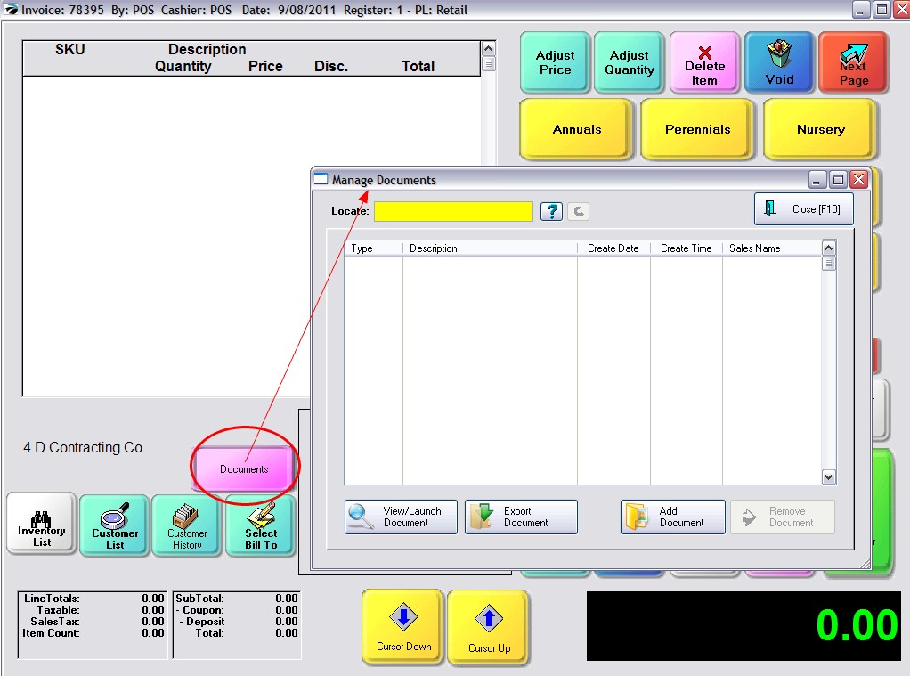 DocumentTouchscreenInvoice