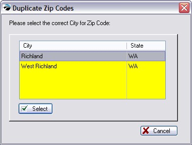 DuplicateZipCodes