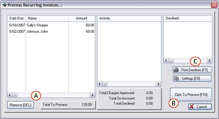 ProcessRecurringInvoicesList