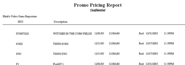 PromoPricingReport