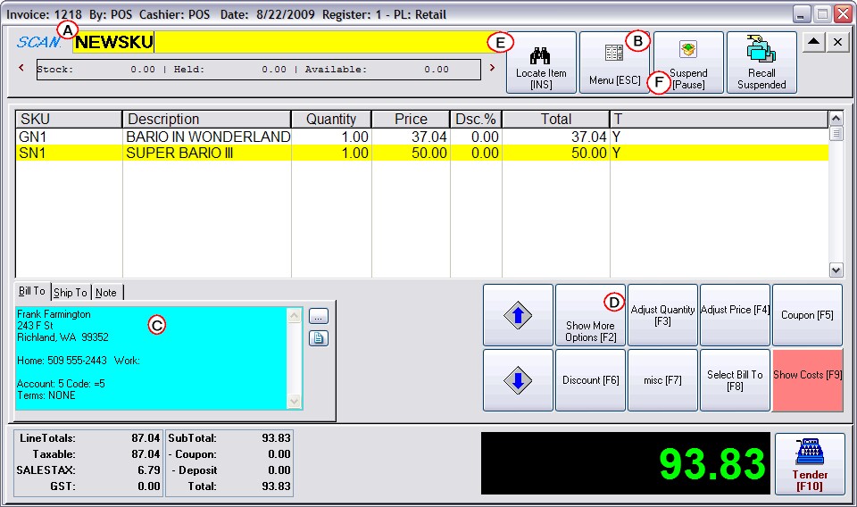 RegisterStyleInvoice