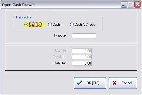 SampleOpenCashDrawer