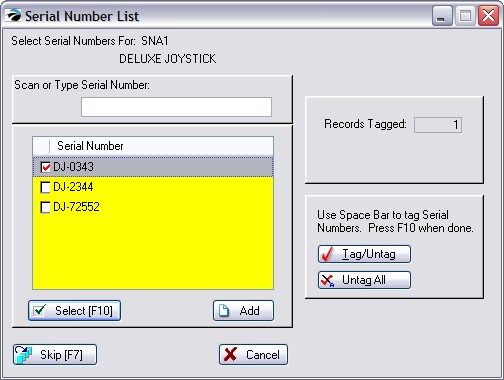 SampleSerialNumbers