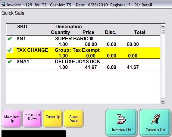 SampleTaxChange