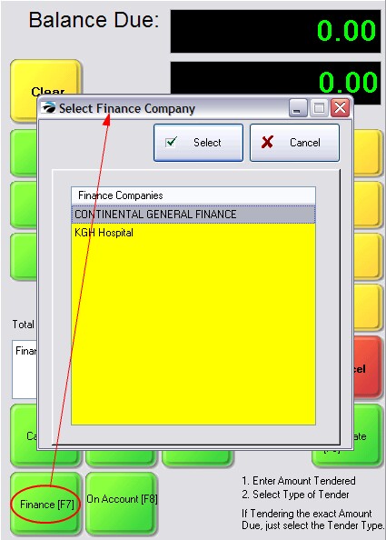 SampleTenderFinanceCo