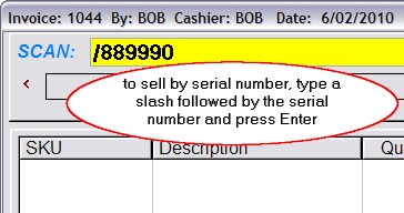 SellBySerialNumberREGISTER