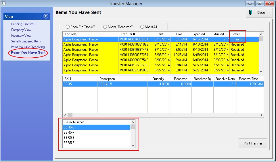 TransferSerials9